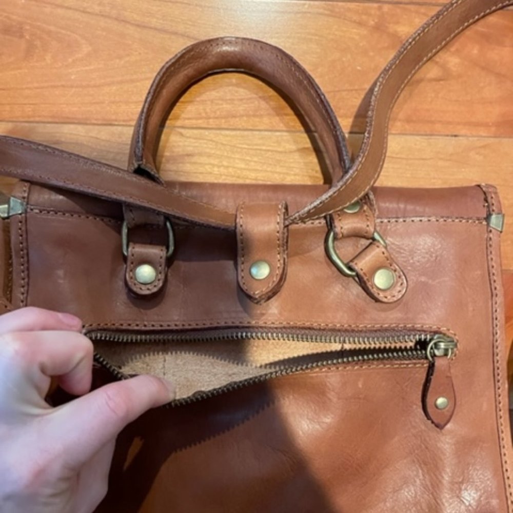 I MEDICI FIRENZE Genuine Leather Backpack Handbag - Picture 5 of 9